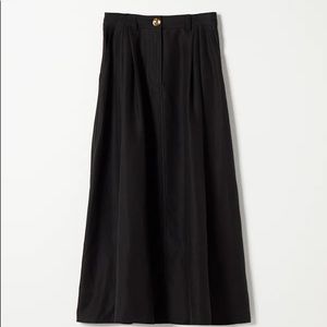 Who What Wear Brynn Washed Canvas Skirt With Buttons